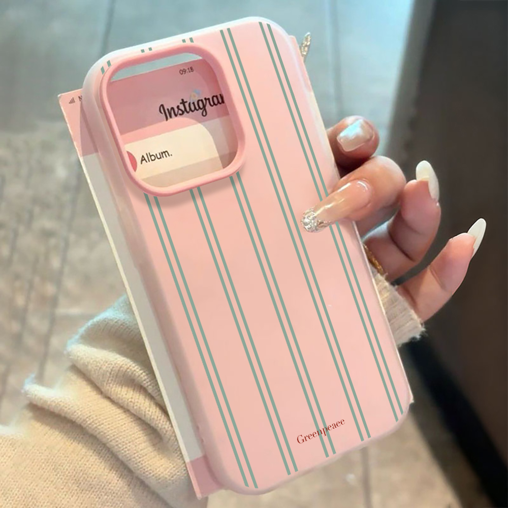 Phone Cases Xiaomi 14T - Роскошный силиконовый чехол с полосатым узором