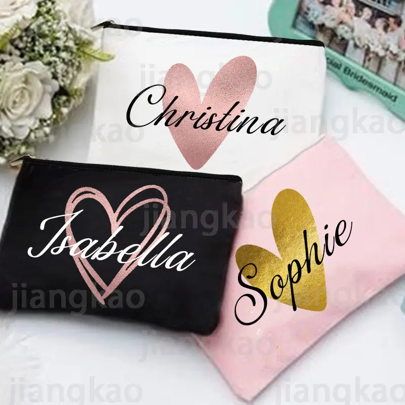 Monogram Custom Case - Персонализированная косметичка для подружки невесты с