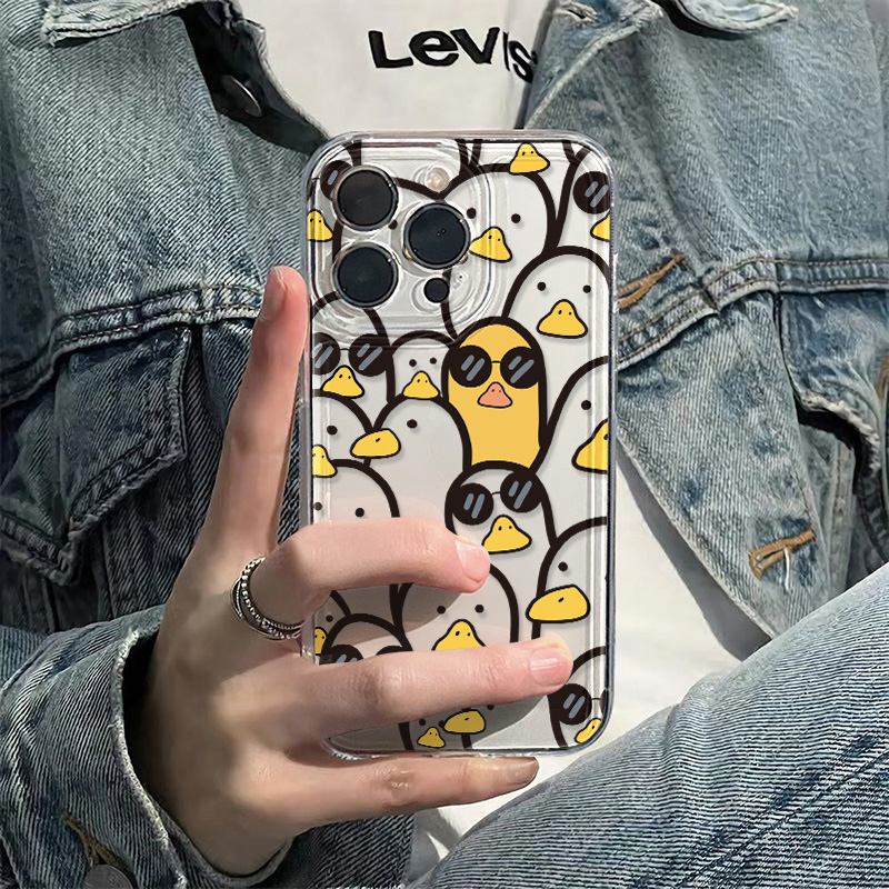 Cute Cartoon Case - Милый чехол с мультяшной уткой для