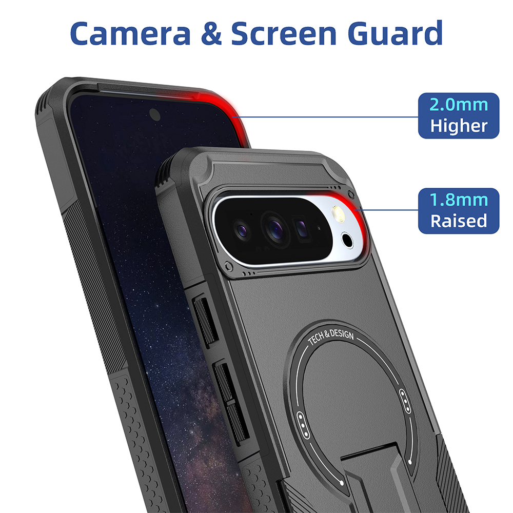 Ring Stand Case - Роскошный магнитный чехол-броня для Google Pixel