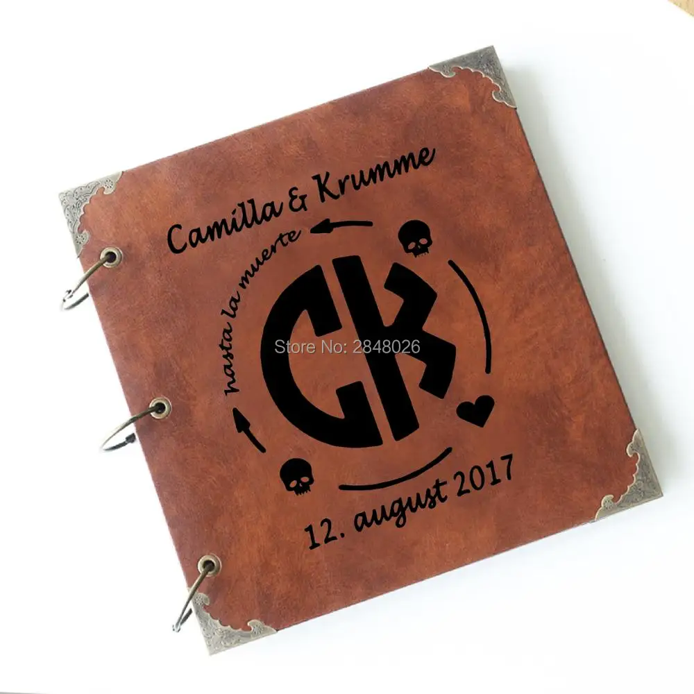 Monogram Custom Case - Свадебная гостевая книга с монограммой и
