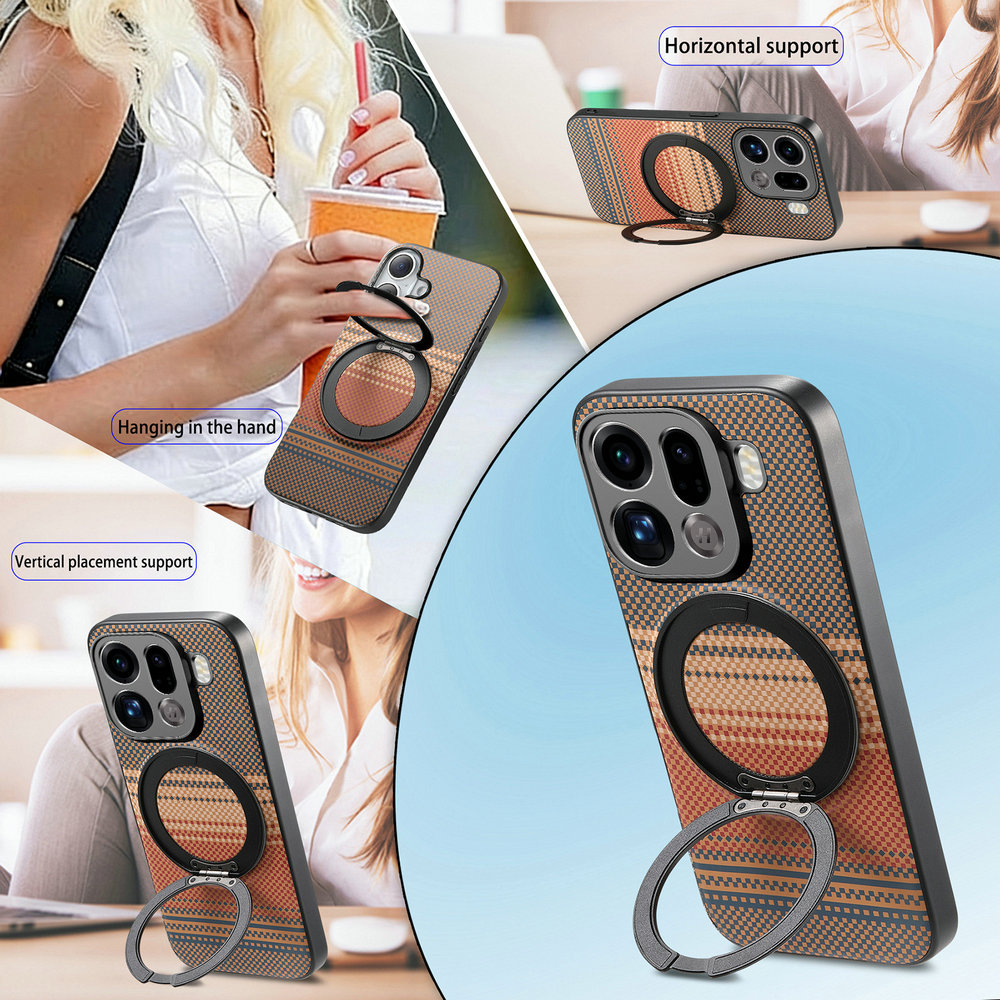 360 ° Матовый кожаный чехол-по – обзор и цена Ring Stand Case