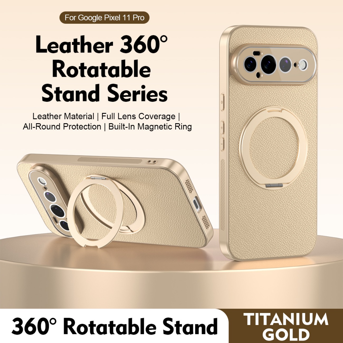 Магнитный кожаный чехол-подста – обзор и цена Ring Stand Case