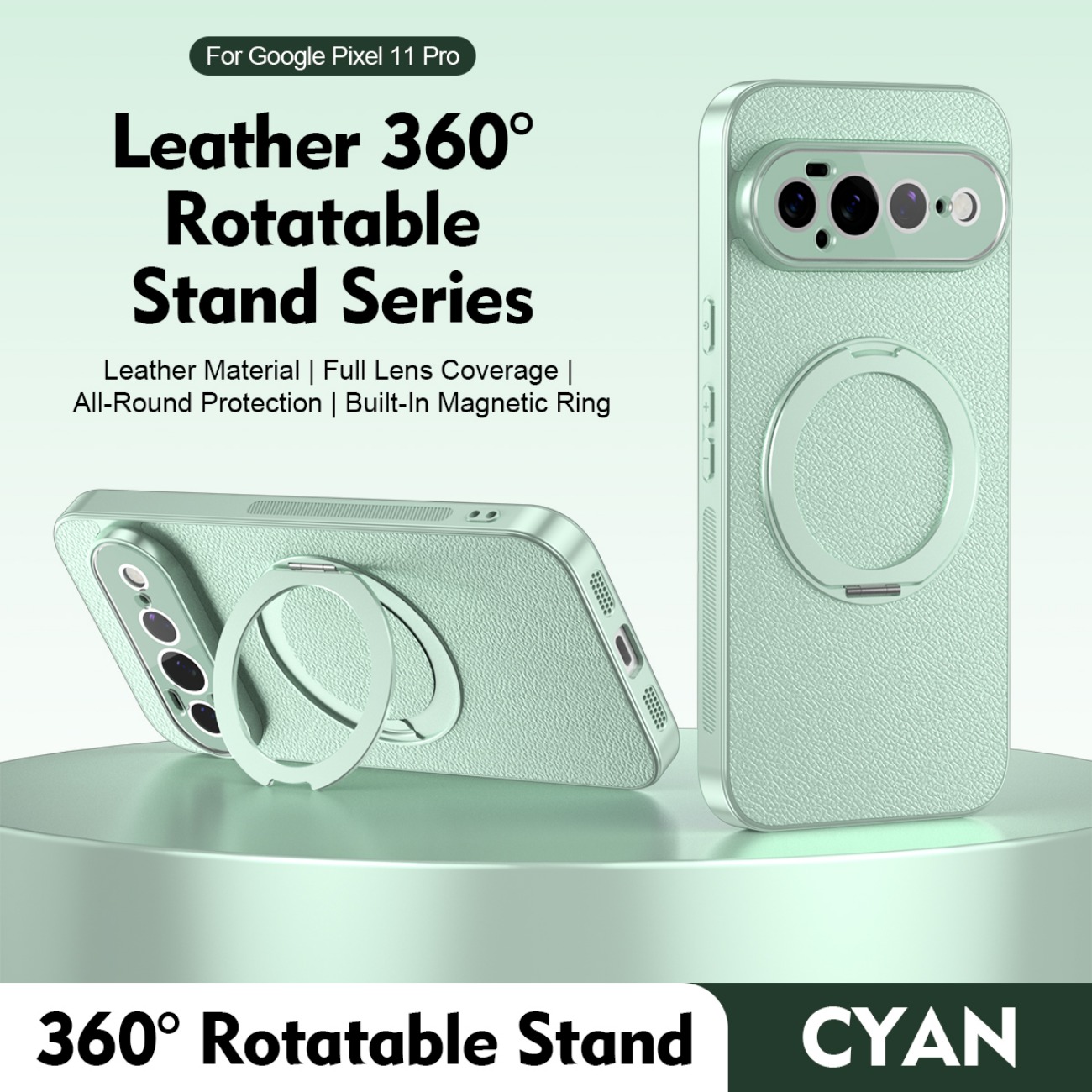 Магнитный кожаный чехол-подста – обзор и цена Ring Stand Case
