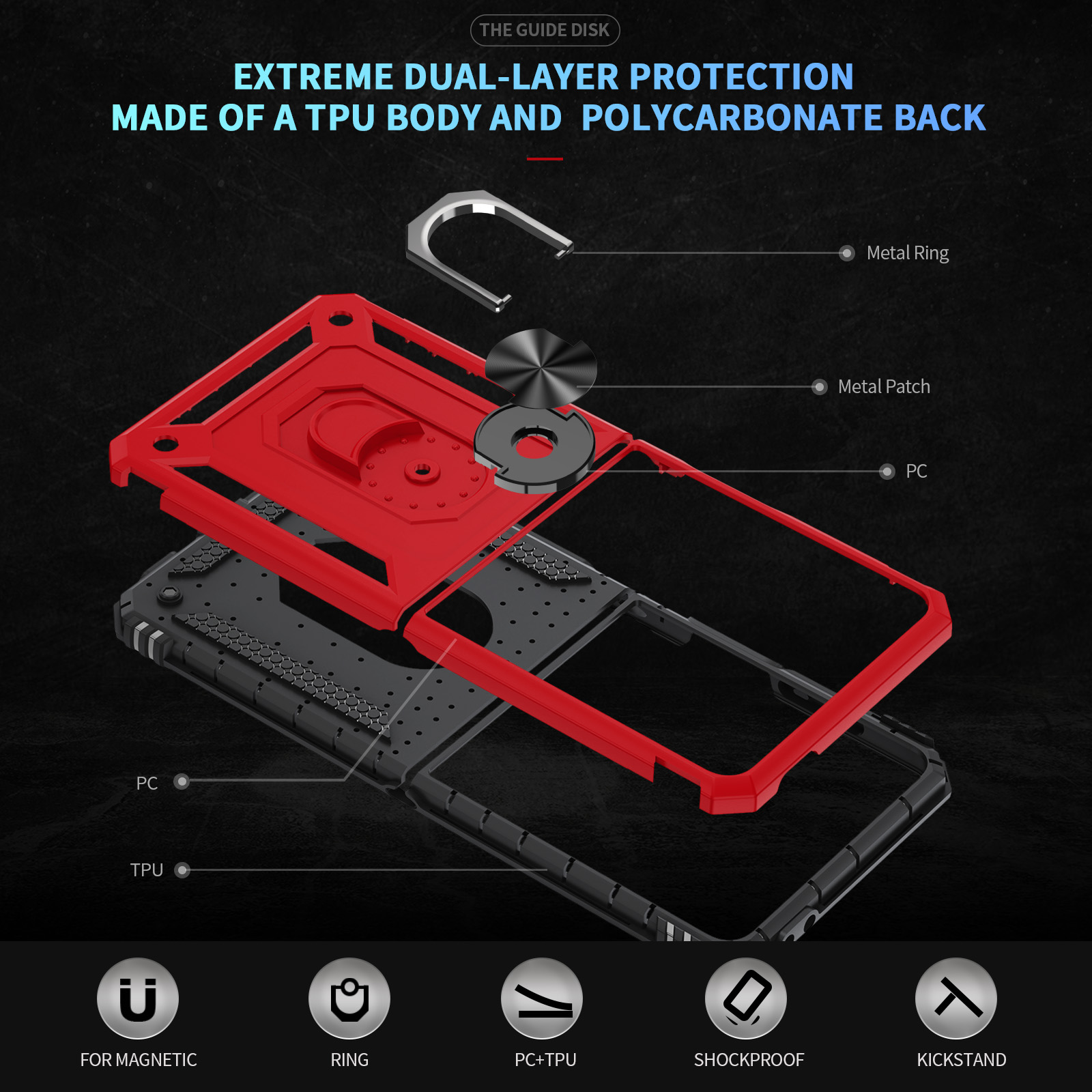 Противоударный чехол для телеф – обзор и цена Ring Stand Case