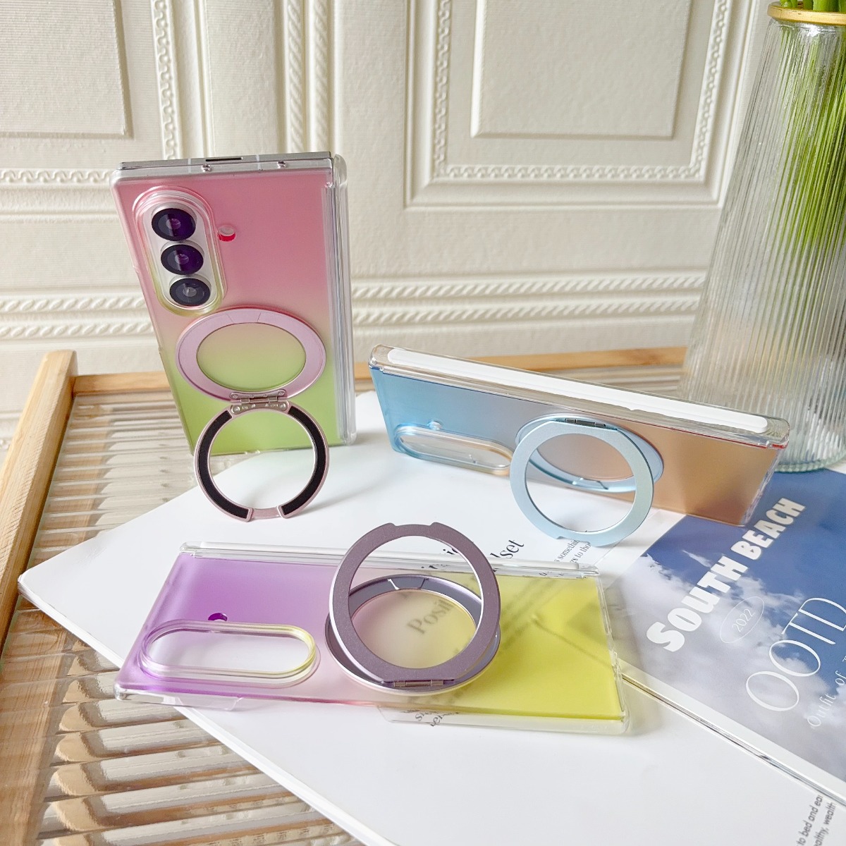 Градиентный прозрачный чехол-п – обзор и цена Ring Stand Case
